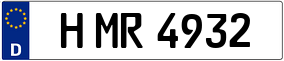 Trailer License Plate